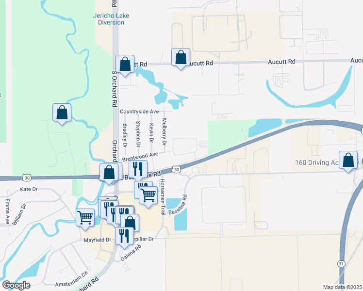 map of restaurants, bars, coffee shops, grocery stores, and more near 827 Victoria Drive in Montgomery