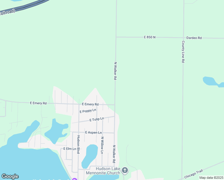 map of restaurants, bars, coffee shops, grocery stores, and more near 8092 North 850 East in New Carlisle