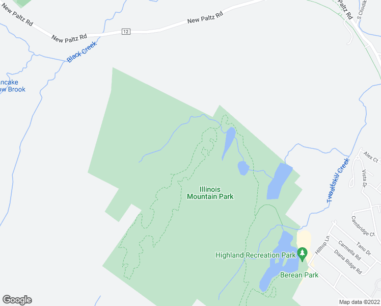 map of restaurants, bars, coffee shops, grocery stores, and more near White Trail in Ulster County