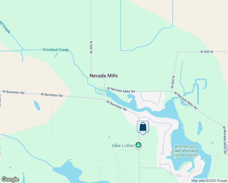 map of restaurants, bars, coffee shops, grocery stores, and more near 4660 West Nevada Mills Road in Angola