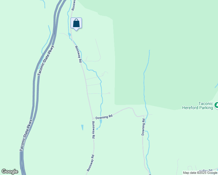 map of restaurants, bars, coffee shops, grocery stores, and more near 419 Rossway Road in Pleasant Valley