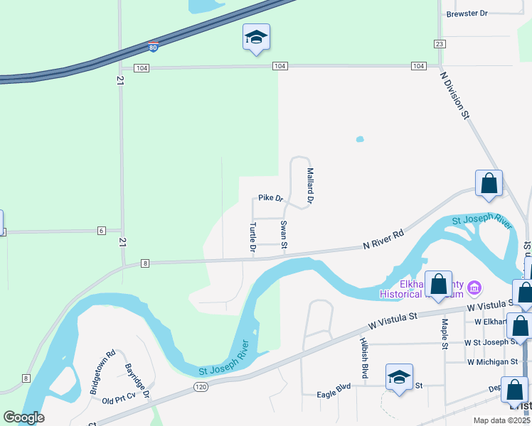 map of restaurants, bars, coffee shops, grocery stores, and more near 1308 Perch Drive in Bristol