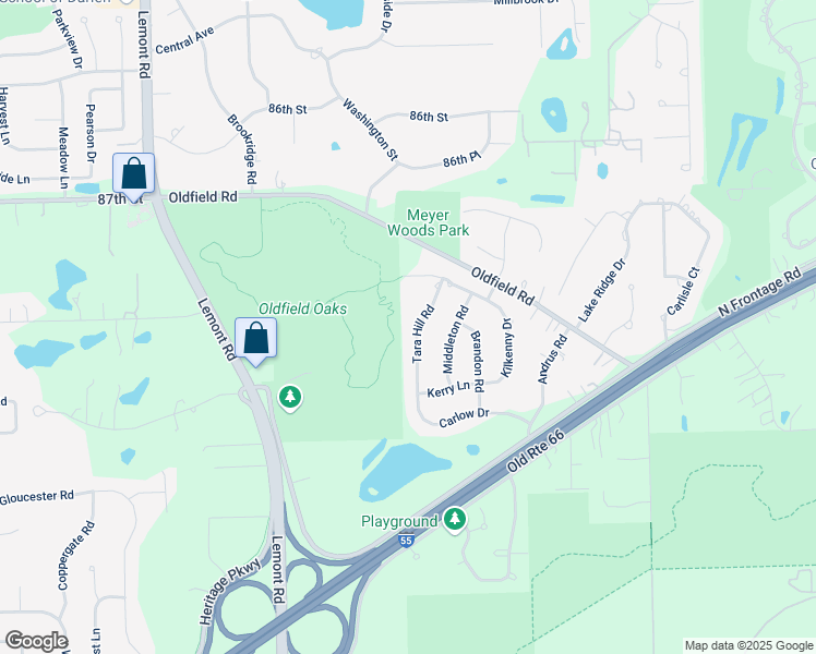 map of restaurants, bars, coffee shops, grocery stores, and more near 8924 Tara Hill Road in Darien