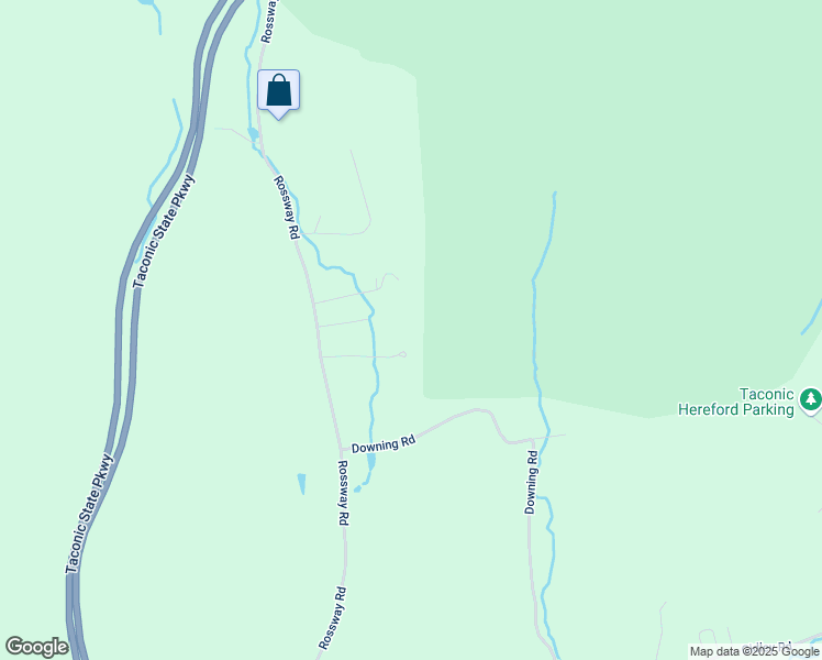 map of restaurants, bars, coffee shops, grocery stores, and more near 419 Rossway Road in Pleasant Valley