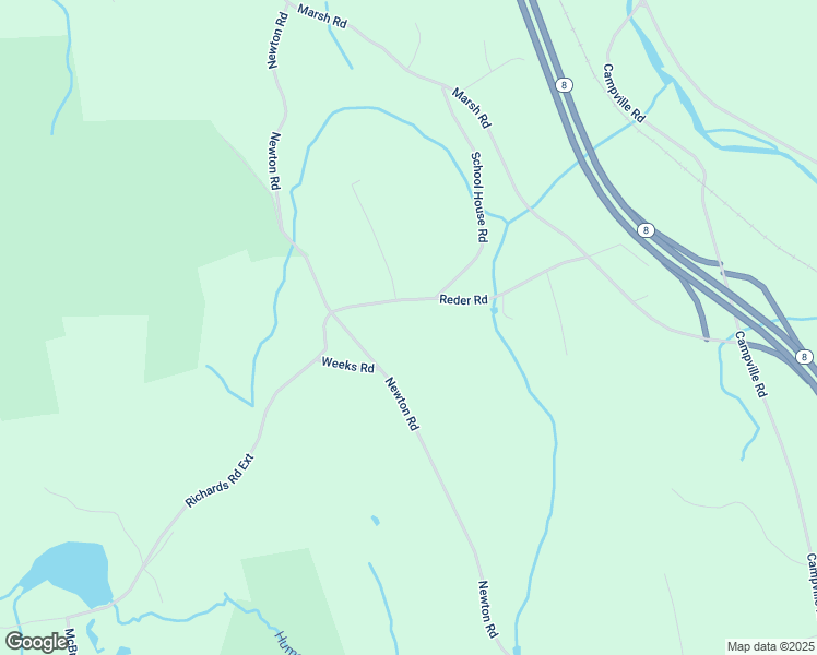 map of restaurants, bars, coffee shops, grocery stores, and more near 55 School House Road in Litchfield