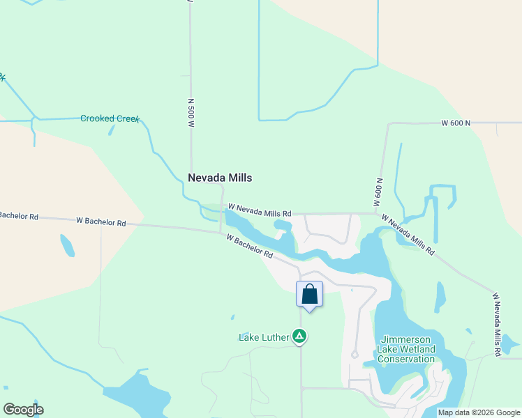 map of restaurants, bars, coffee shops, grocery stores, and more near 4660 West Nevada Mills Road in Angola