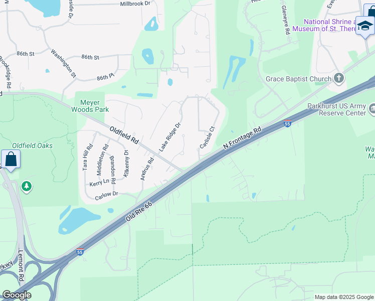 map of restaurants, bars, coffee shops, grocery stores, and more near 8825 Gleneagles Lane in Darien