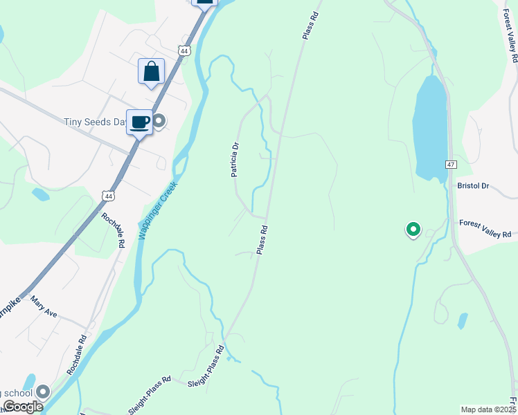 map of restaurants, bars, coffee shops, grocery stores, and more near 6 Patricia Drive in Pleasant Valley