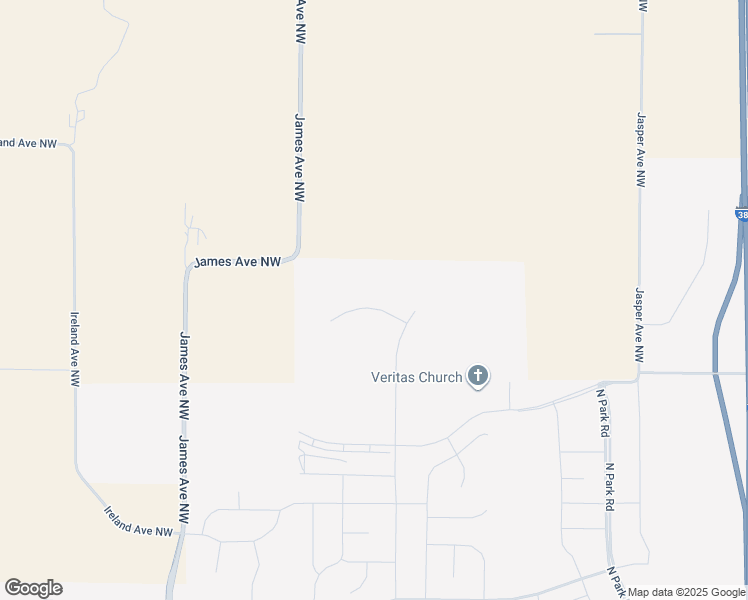 map of restaurants, bars, coffee shops, grocery stores, and more near 2836 James Avenue Northwest in Tiffin