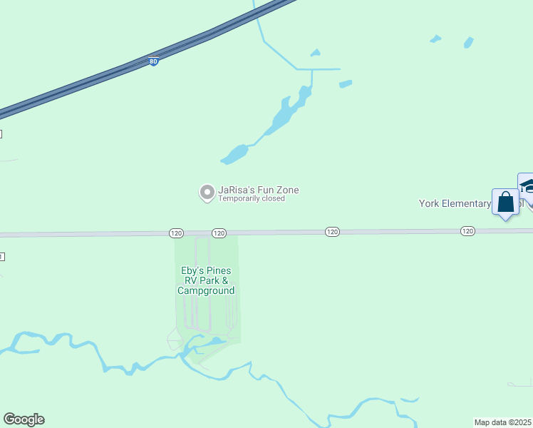 map of restaurants, bars, coffee shops, grocery stores, and more near 14385 Indiana 120 in Bristol