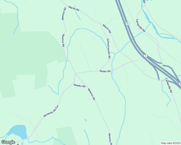 map of restaurants, bars, coffee shops, grocery stores, and more near 55 School House Road in Litchfield