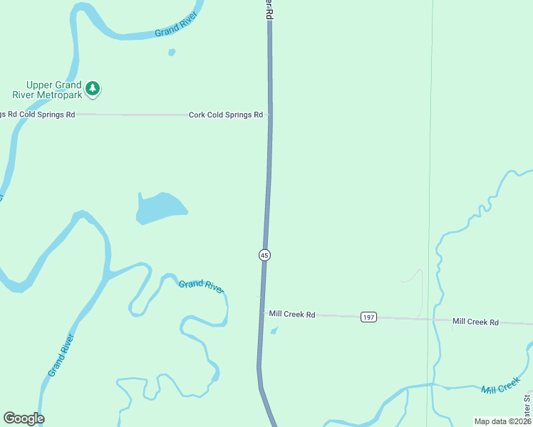 map of restaurants, bars, coffee shops, grocery stores, and more near 895 Ohio 45 in Austinburg