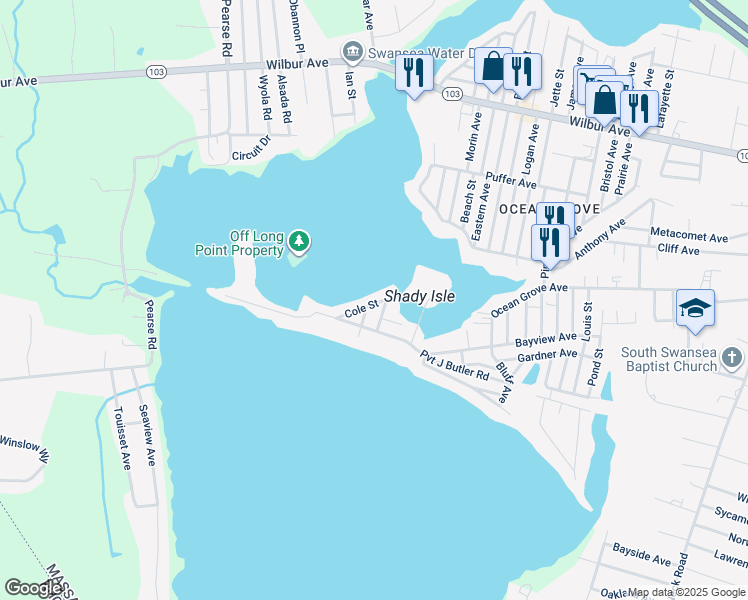 map of restaurants, bars, coffee shops, grocery stores, and more near 11 Cole Street in Swansea