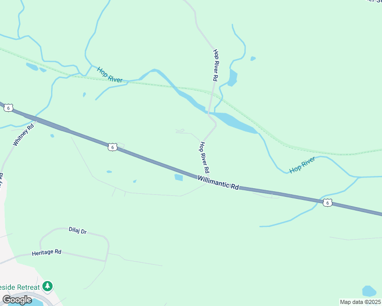 map of restaurants, bars, coffee shops, grocery stores, and more near 7 Hop River Road in Columbia