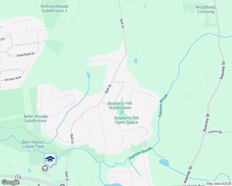 map of restaurants, bars, coffee shops, grocery stores, and more near 88 Somerset Road in Glastonbury