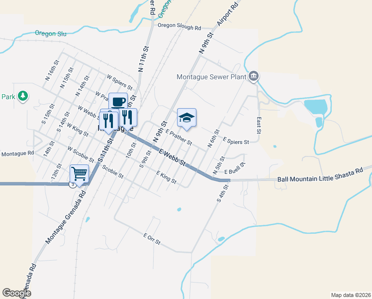 map of restaurants, bars, coffee shops, grocery stores, and more near 114-132 North 7th Street in Montague