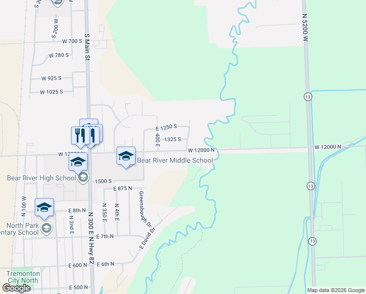 map of restaurants, bars, coffee shops, grocery stores, and more near 1339 South 600 East in Garland