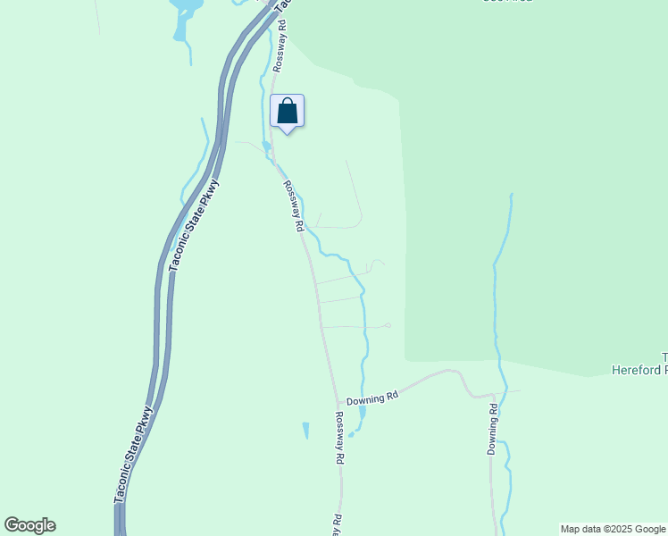 map of restaurants, bars, coffee shops, grocery stores, and more near 407 Rossway Road in Pleasant Valley