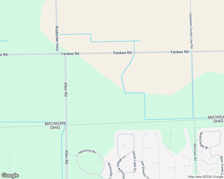 map of restaurants, bars, coffee shops, grocery stores, and more near 14417 Yankee Road in Ottawa Lake
