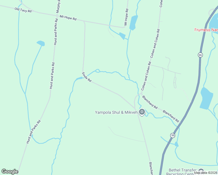 map of restaurants, bars, coffee shops, grocery stores, and more near 155 Blanchard Road in Swan Lake