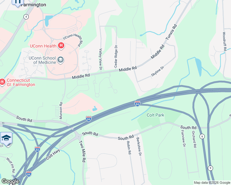 map of restaurants, bars, coffee shops, grocery stores, and more near 7 Yorkshire Court in Farmington