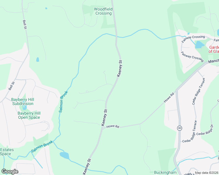 map of restaurants, bars, coffee shops, grocery stores, and more near 12 Old Reservoir Road in Glastonbury