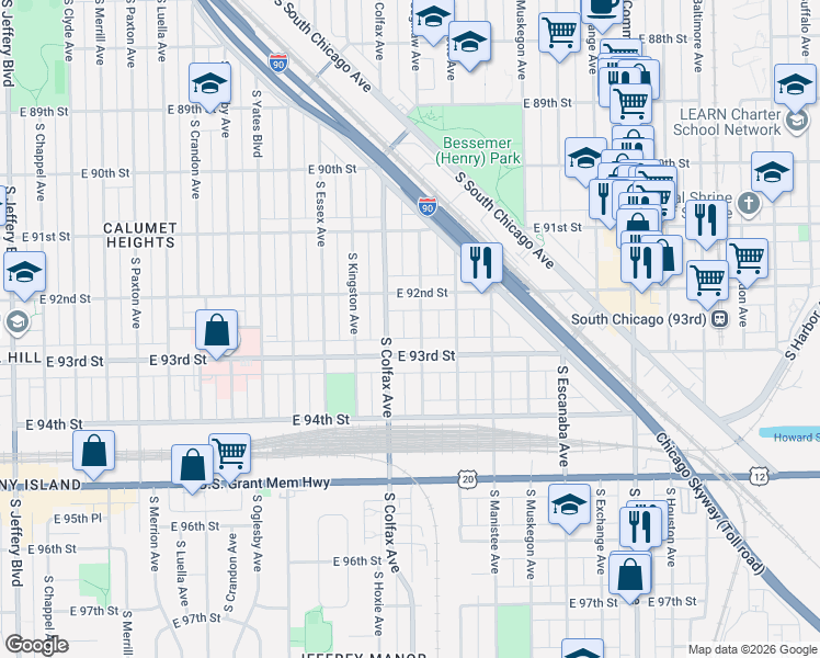 map of restaurants, bars, coffee shops, grocery stores, and more near in Chicago