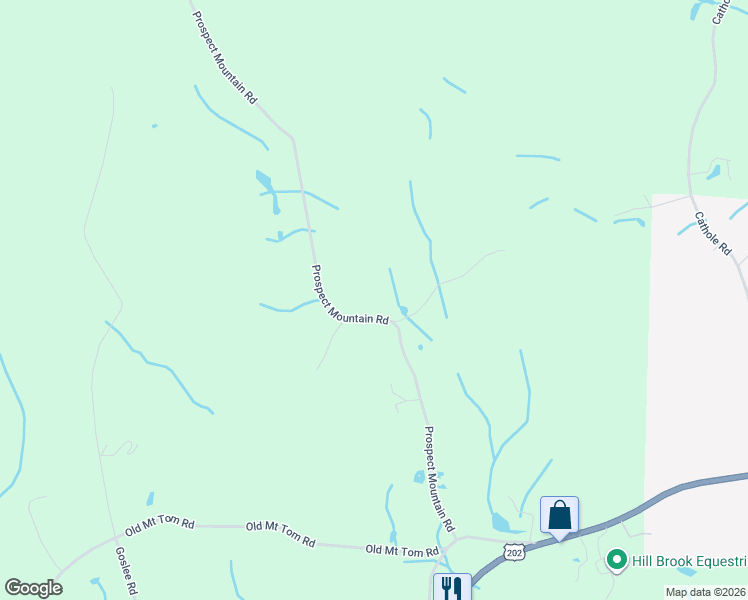 map of restaurants, bars, coffee shops, grocery stores, and more near 80 Prospect Mountain Road in Litchfield