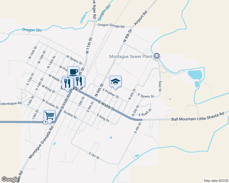 map of restaurants, bars, coffee shops, grocery stores, and more near 220-230 North 8th Street in Montague
