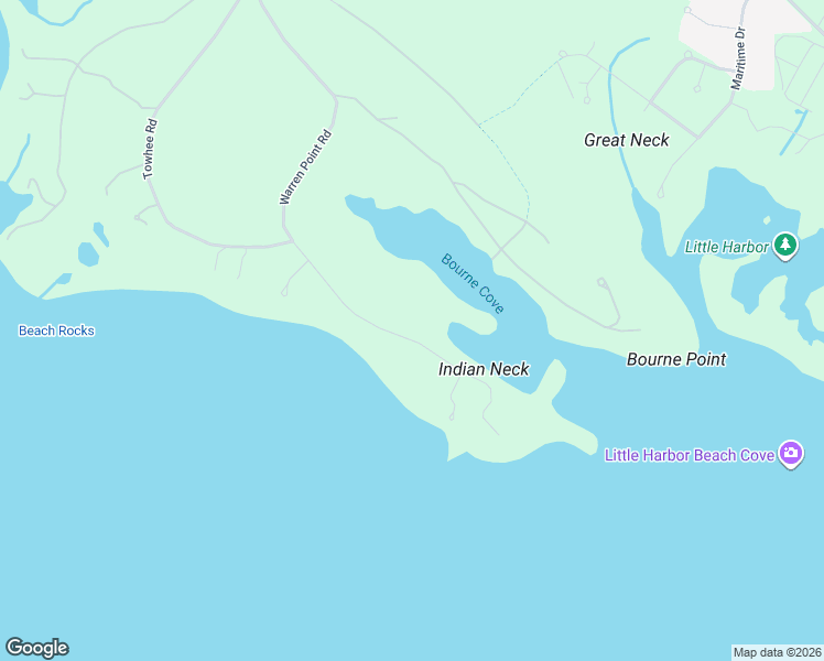 map of restaurants, bars, coffee shops, grocery stores, and more near 46 Warren Point Road in Wareham