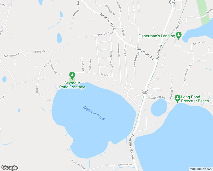 map of restaurants, bars, coffee shops, grocery stores, and more near 9 Beachwood Drive in Brewster