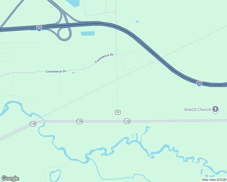 map of restaurants, bars, coffee shops, grocery stores, and more near 52735 County Road 29 in Bristol