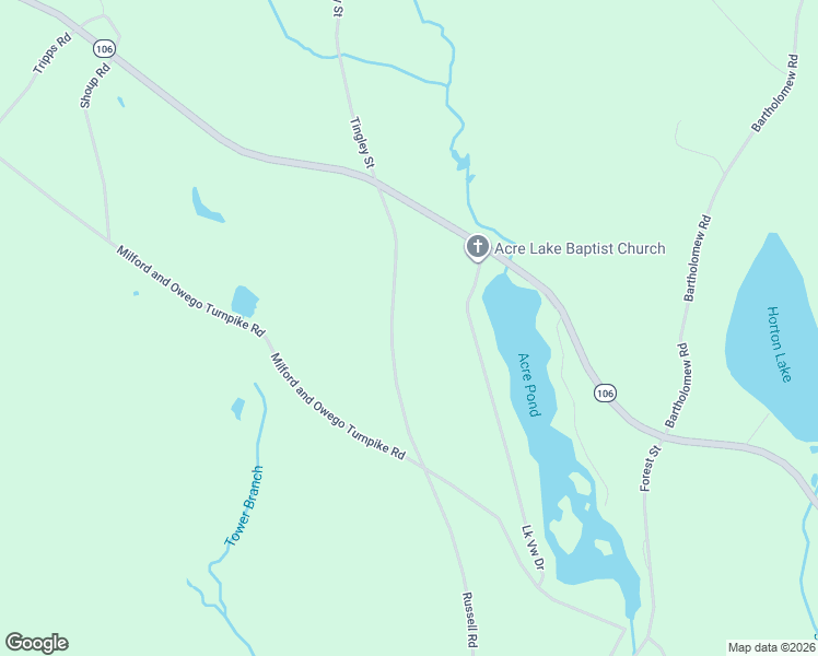 map of restaurants, bars, coffee shops, grocery stores, and more near 956 Russell Road in Kingsley