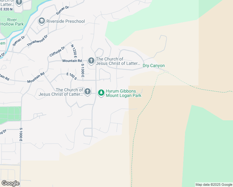 map of restaurants, bars, coffee shops, grocery stores, and more near 1502 Quail Canyon Drive in Logan