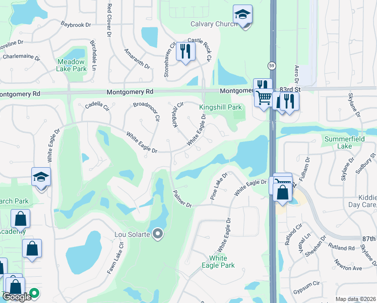 map of restaurants, bars, coffee shops, grocery stores, and more near 1500 Wexford Place in Naperville