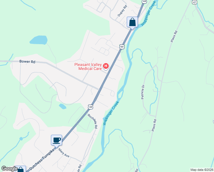 map of restaurants, bars, coffee shops, grocery stores, and more near 1-15 Shady Creek Road in Pleasant Valley