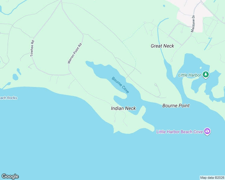 map of restaurants, bars, coffee shops, grocery stores, and more near 46 Warren Point Road in Wareham