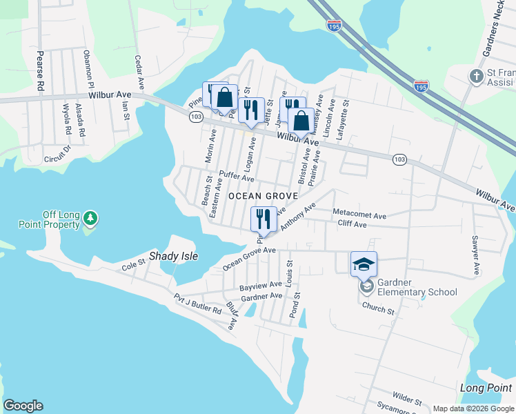 map of restaurants, bars, coffee shops, grocery stores, and more near 56 Clancy Street in Swansea