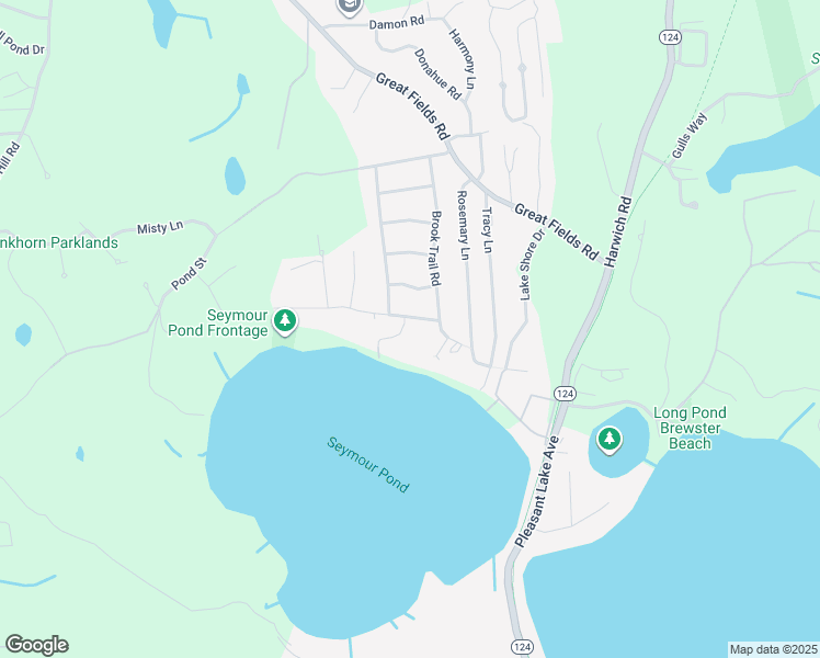 map of restaurants, bars, coffee shops, grocery stores, and more near 9 Beachwood Drive in Brewster