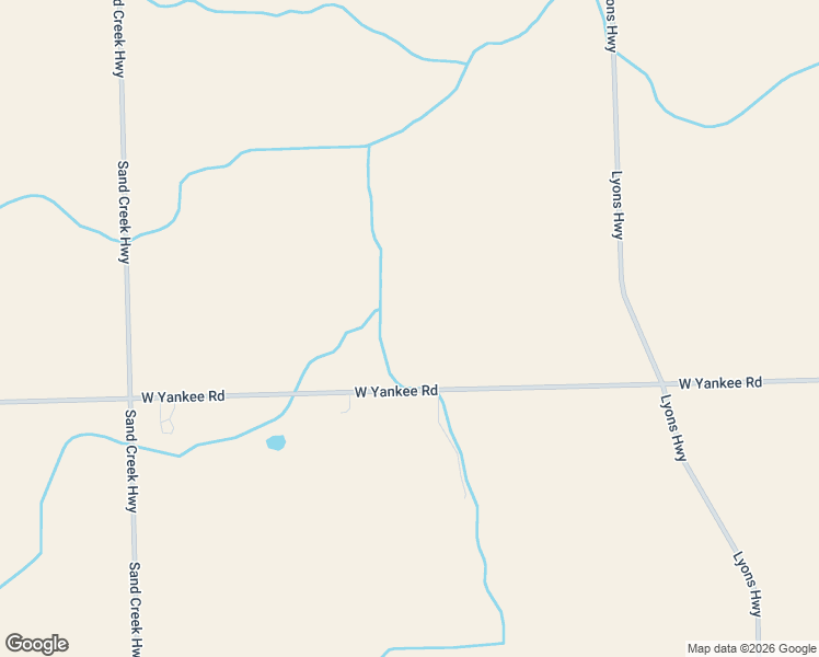 map of restaurants, bars, coffee shops, grocery stores, and more near 3380 W Yankee Rd in Sand Creek