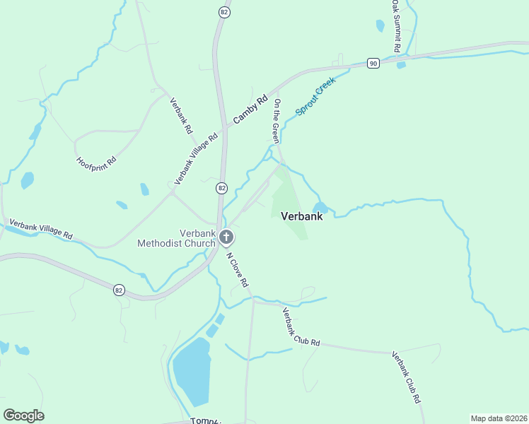 map of restaurants, bars, coffee shops, grocery stores, and more near 22 On the Green in Verbank