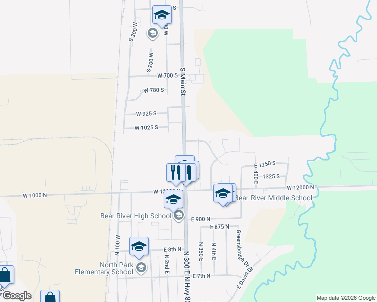 map of restaurants, bars, coffee shops, grocery stores, and more near 1234 South Main Street in Garland