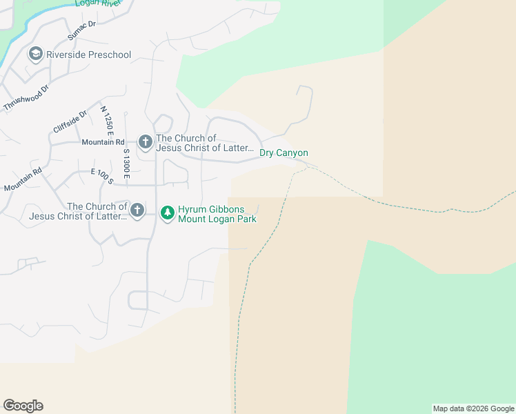 map of restaurants, bars, coffee shops, grocery stores, and more near 1647 East Quail Canyon Drive in Logan