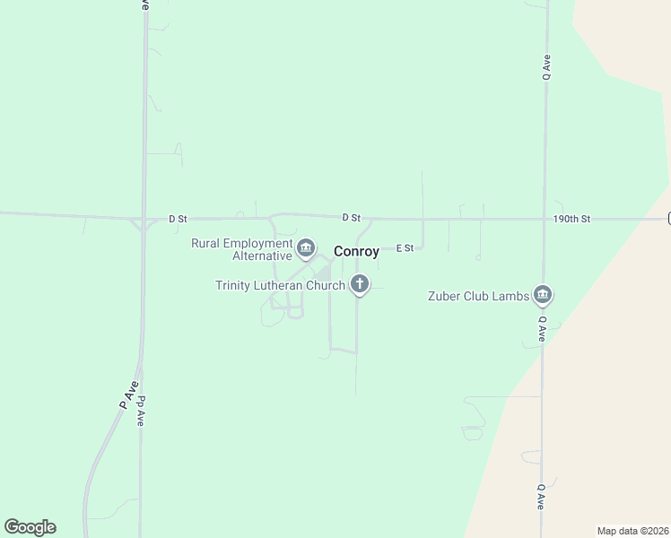 map of restaurants, bars, coffee shops, grocery stores, and more near in Conroy