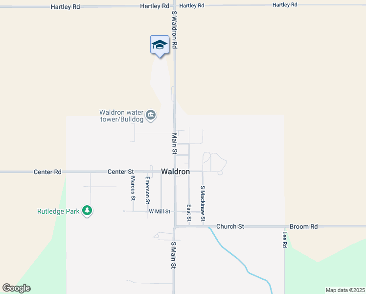 map of restaurants, bars, coffee shops, grocery stores, and more near 305 Main Street in Waldron