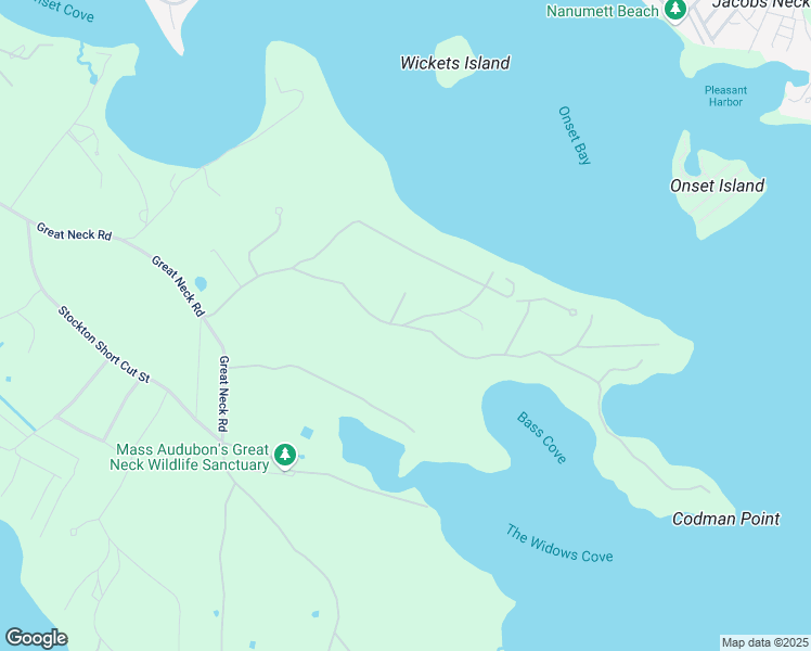 map of restaurants, bars, coffee shops, grocery stores, and more near 4 Boat House Drive in Wareham
