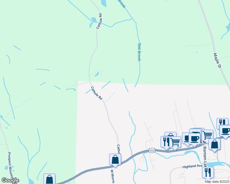 map of restaurants, bars, coffee shops, grocery stores, and more near 43 Murphy Road in Litchfield