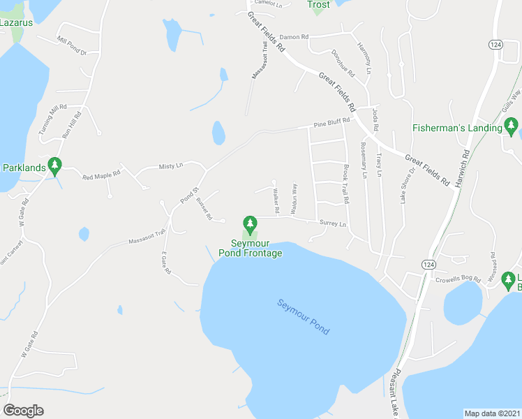 map of restaurants, bars, coffee shops, grocery stores, and more near 146 Surrey Lane in Brewster