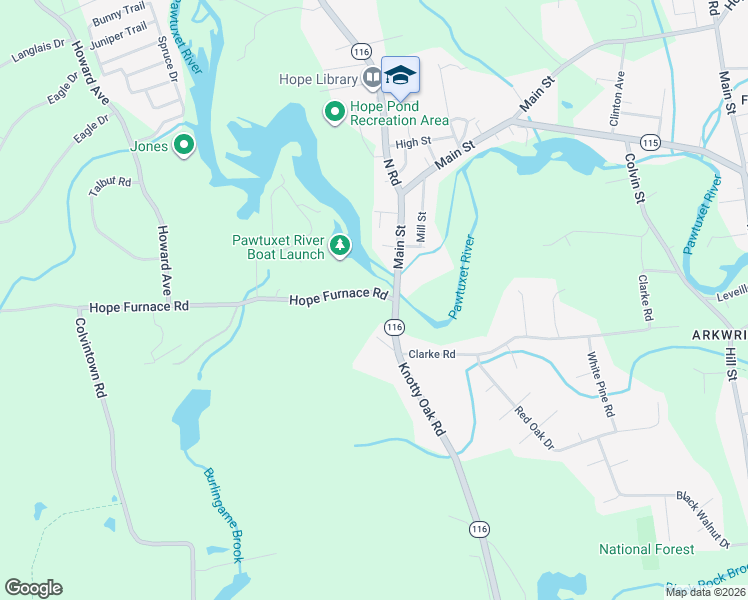 map of restaurants, bars, coffee shops, grocery stores, and more near 8 Hope Furnace Road in Scituate