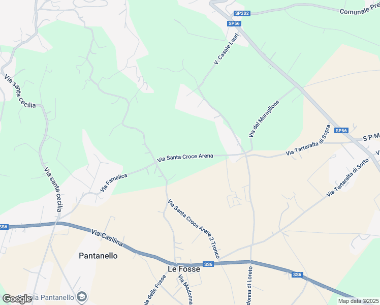 map of restaurants, bars, coffee shops, grocery stores, and more near 10 Via Santa Croce Arena in Provincia di Frosinone